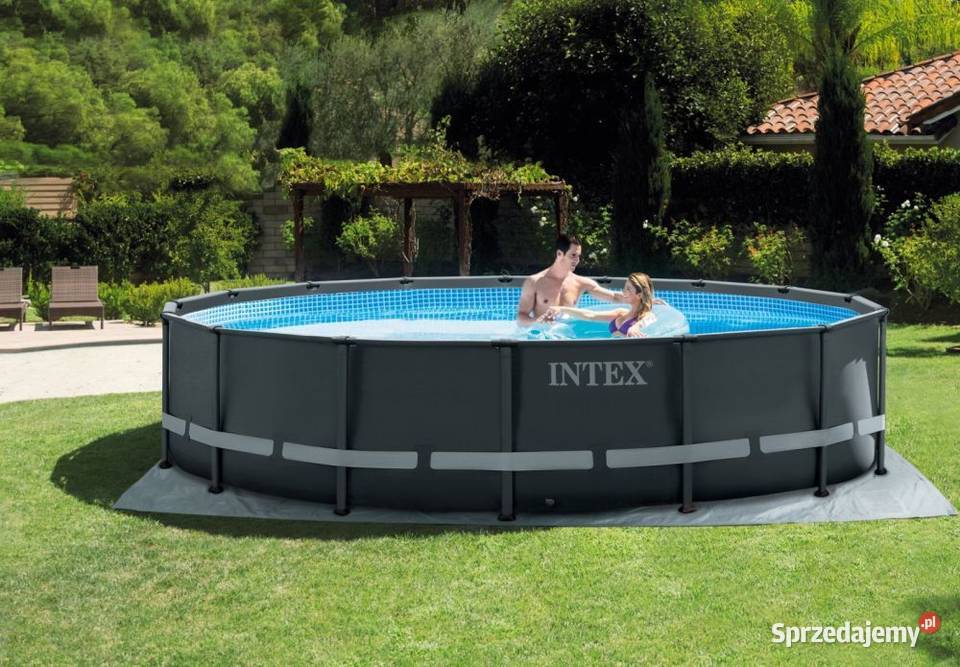 Basen stelażowy ogrodowy 549m zestaw pompa