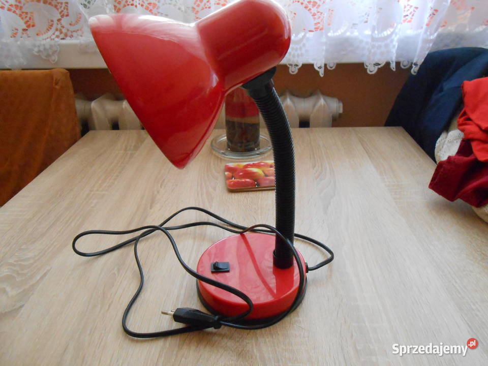 Lampka na biurko kolor czerwony Bytom