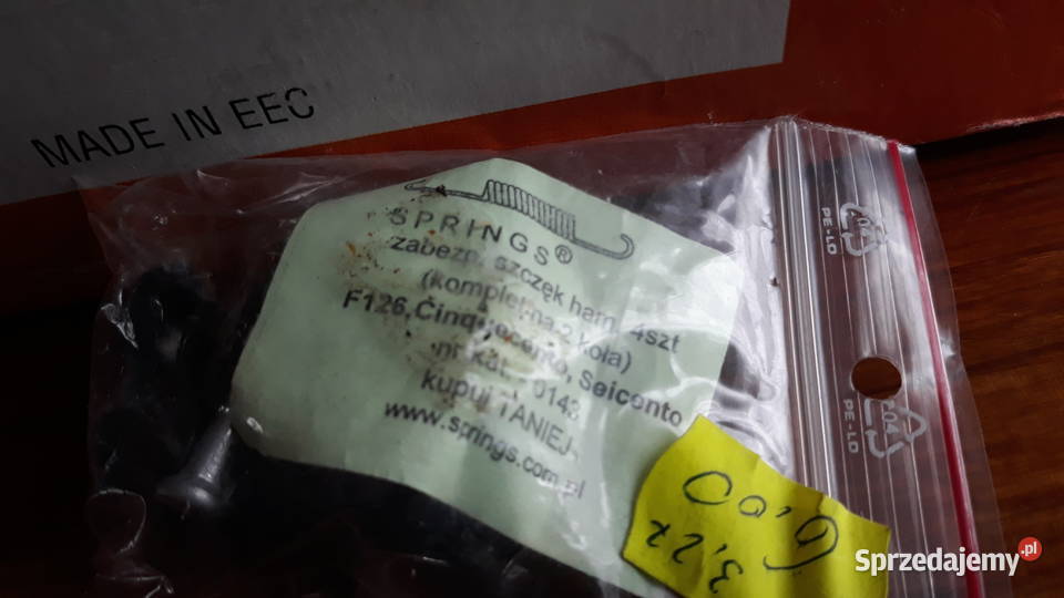 Szczęki hamulcowe plus szpilki do fiata Układ hamulcowy