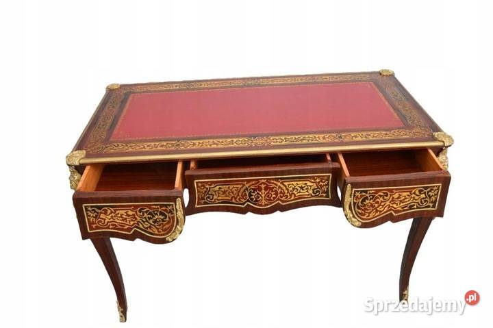 BIURKO BOULLE INSTARSJE Z BRĄZU stół 1 HIT