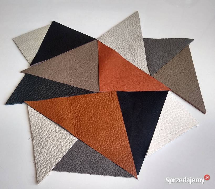 Skóra Trójkąt Trójkąty 70 sztuk Licowa Włoska Gdańsk sprzedam