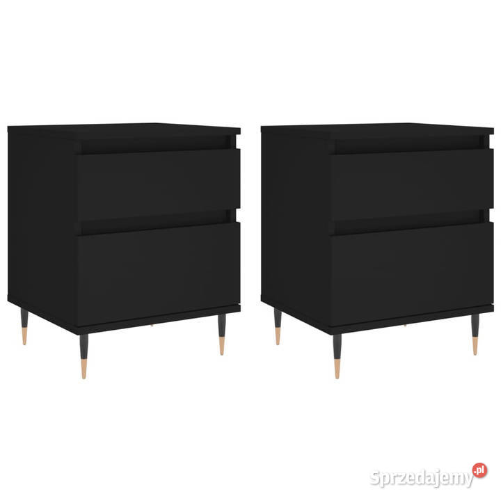 Szafki nocne 2 czarne 40x35x50 WM830655
