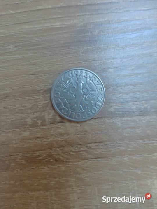 Moneta 50 groszy 1923 r Nikiel II RP Szybka Cisiec