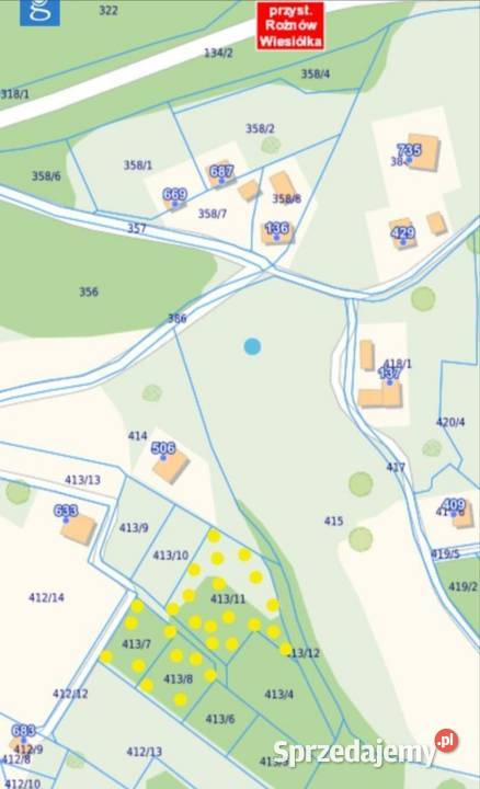 Rożnów działka budowlana inwestycyjna Jezioro