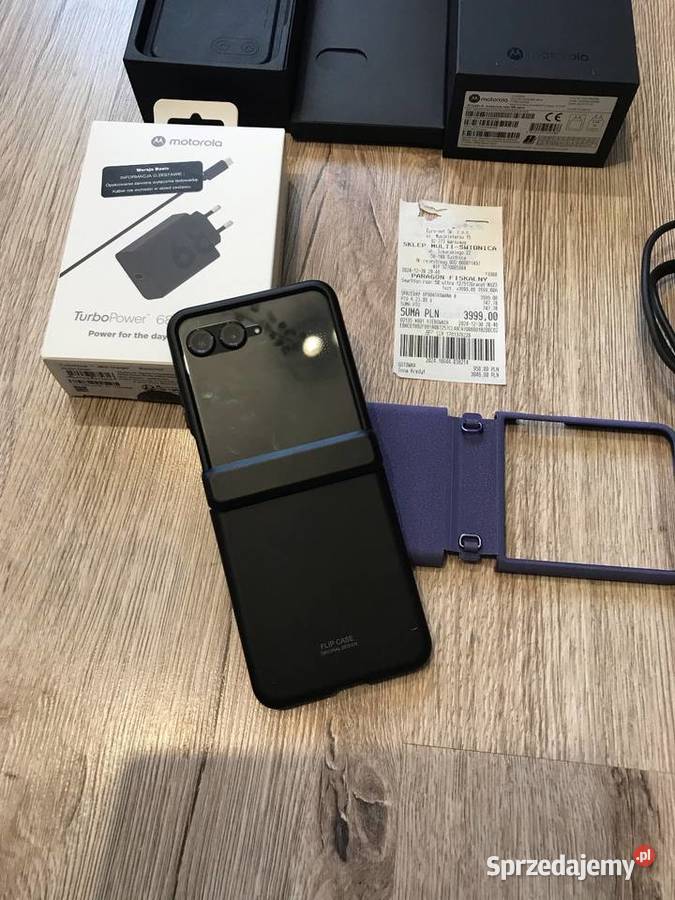 Motorola Razr 50 Ultra 12512 GB kompletny zestaw Wałbrzych
