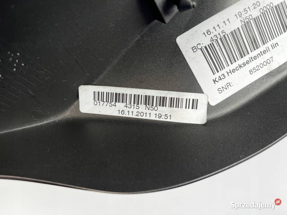 BMW K 1200 1300 R K43 Owiewka Ogon Osłona tył L Łobżenica
