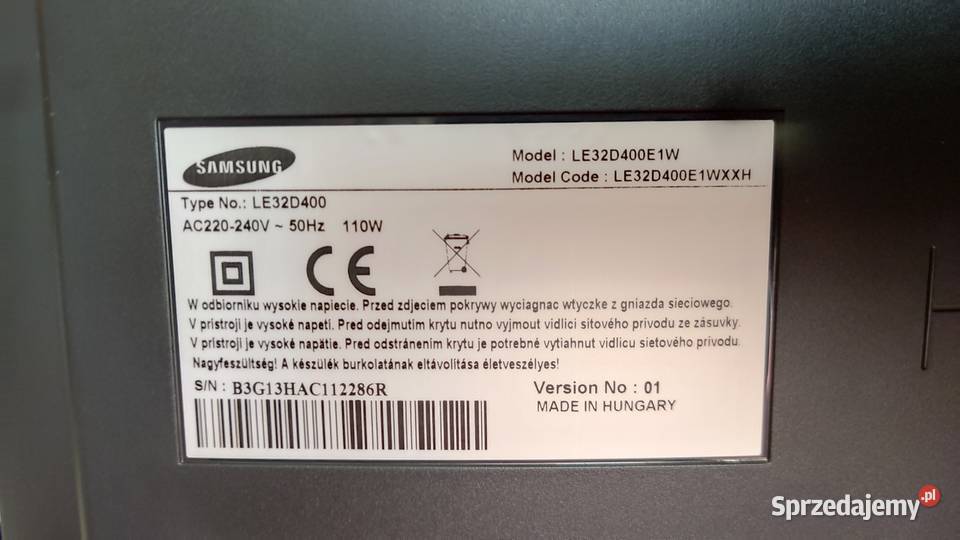 telewizor 32 cale Samsung Panasonic Panasonic Łapczyca