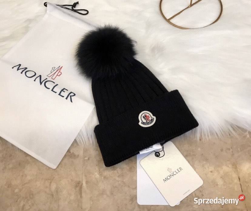 Czapka Moncler z futerkiem Gdynia