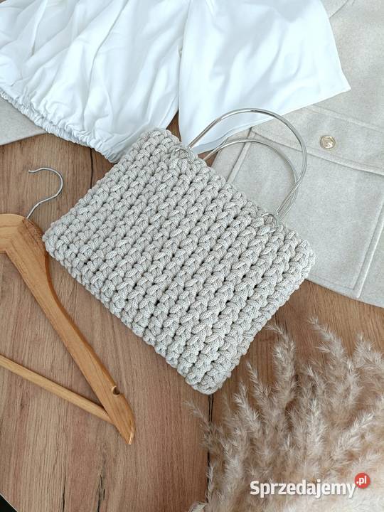Torebka ze sznurka handmade Do ręki  Torby i torebki Rzeszów