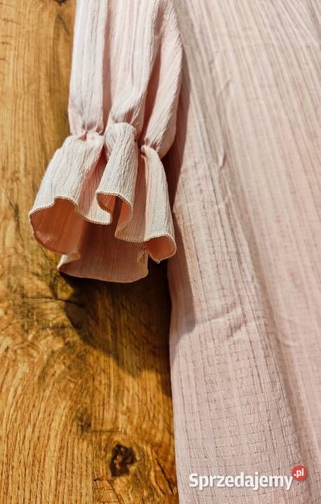 Różowa sukienka kopertowa Odzież damska