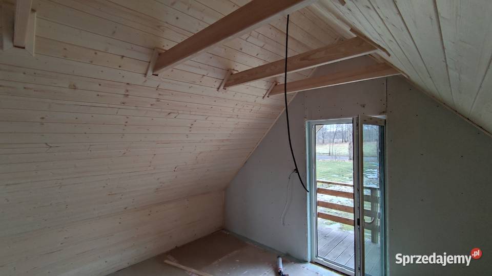 Dom domek z drewna całoroczny pow 70m 35 na Otwock