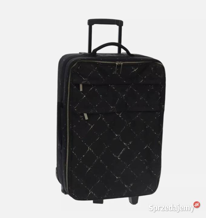 CHANEL Travel Line Suitcase Nylon Black CC Stan Warszawa