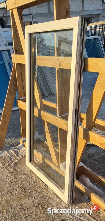 OKNA KacprzaK Witryna 85x131 FIX Używany Mahoń Siedlce