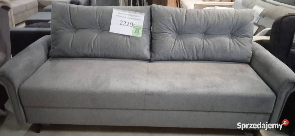 KANAPA NA SPRĘŻYNACH Z FUNKCJĄ SPANIA Sofy i kanapy Chełmża