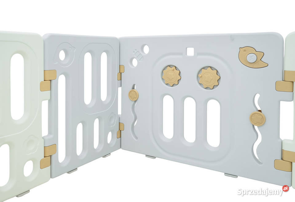 Płotek kojec modułowy Hipcio beżowy 10 paneli Warszawa