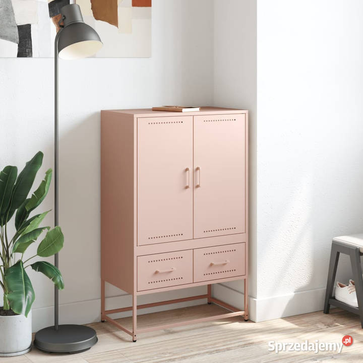 Szafka różowa 68x39x1115 stalowa WM846609 Warszawa