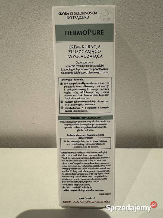 Eucerin DermoPure krem kuracja złuszczająco Poznań