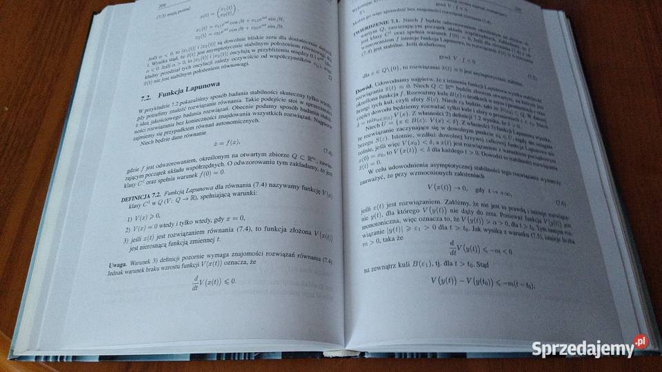 Równania różniczkowe zwyczajne teoria i metody Gdańsk