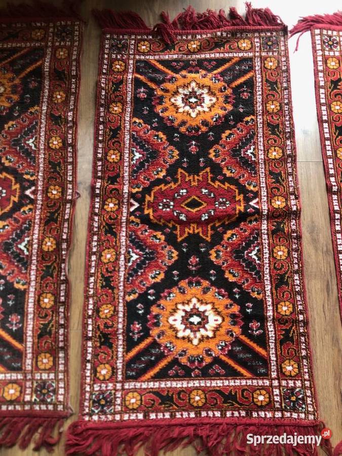 Gobelin Kilim Makatka Bieżnik z PRL Vintage Kraków