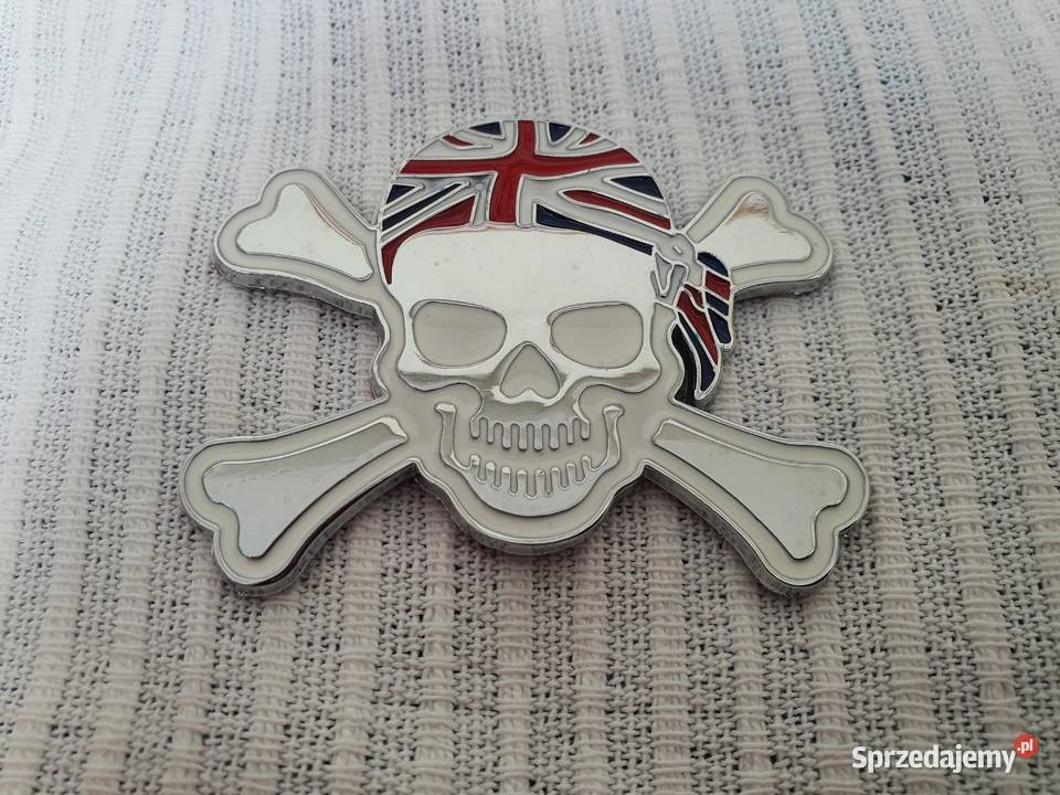 EMBLEMAT BRYTYJSKI PIRAT CZASZKA FLAGA UK Poznań