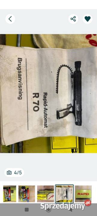 Zamienię Pistolet osadzak prochowy Rapid automat Ciekoty