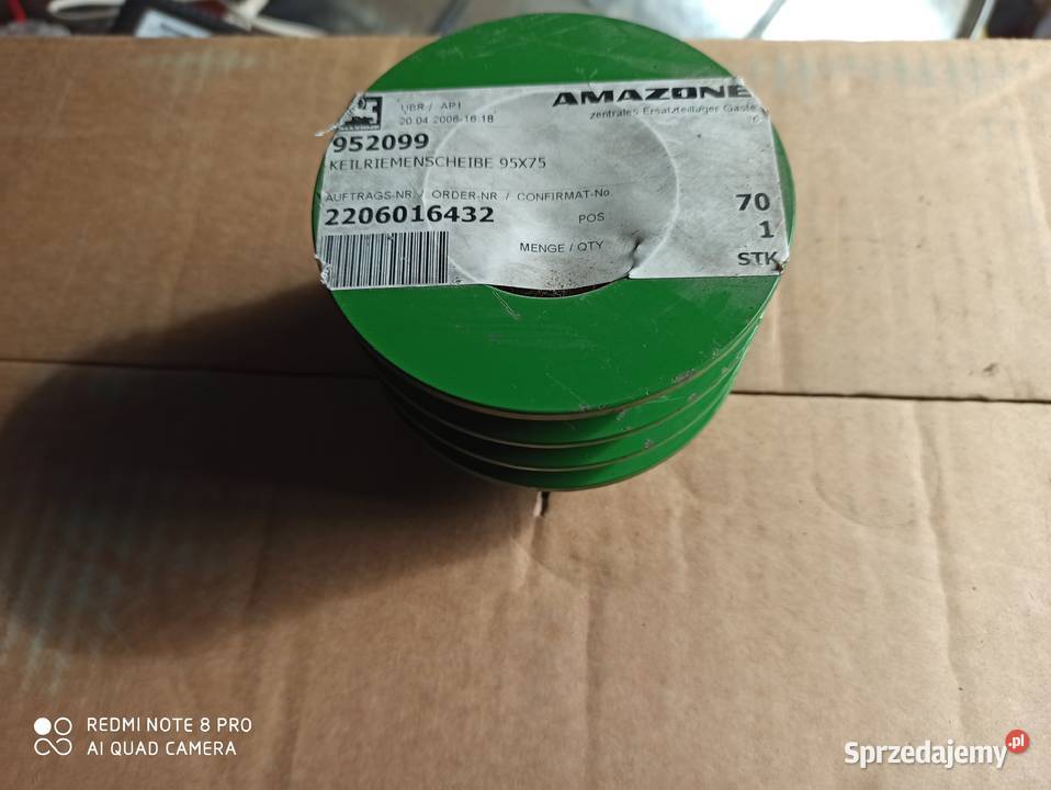 Amazone 952099 Koło pasowe rowkowe 95 x 75 mm