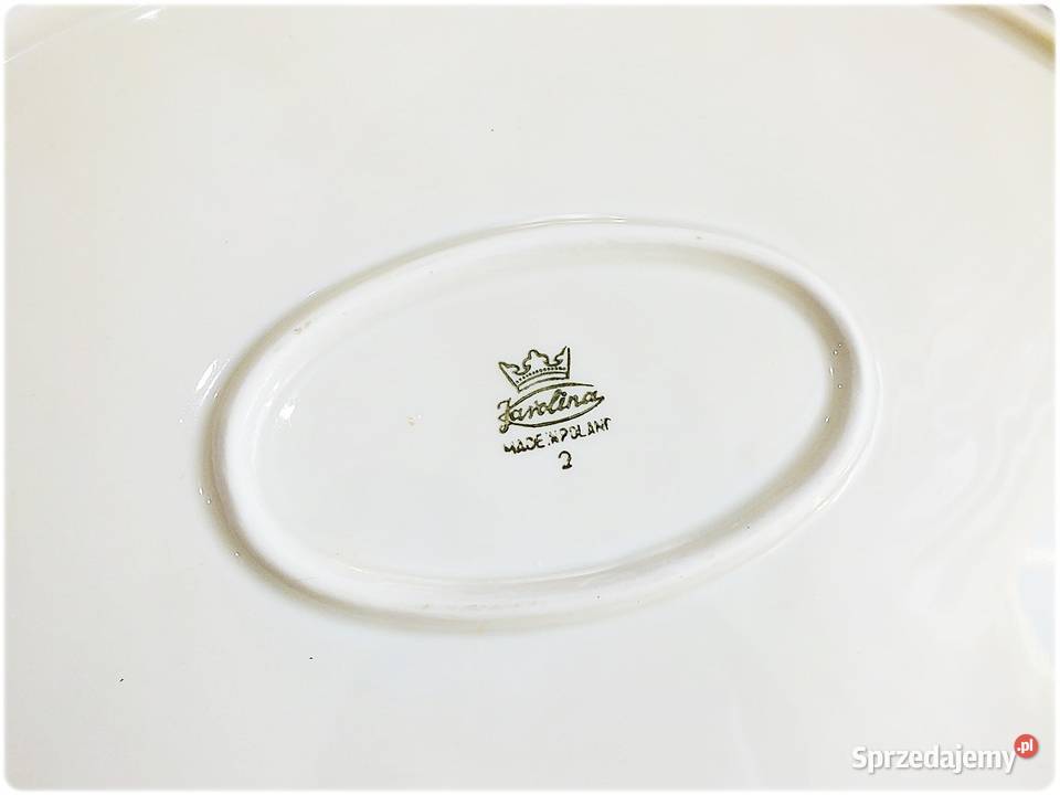 Duży Półmisek Talerz 3325 Karolina Porcelana biały Żary