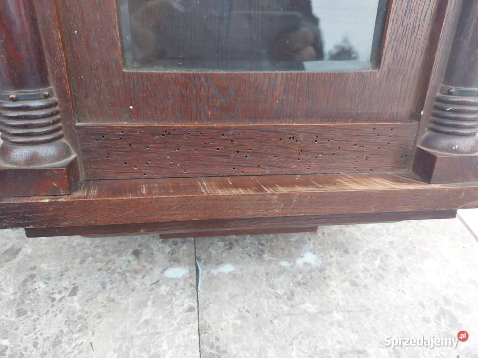 S120 Skrzynia obudowa starego zegara witrynka pomorskie Tczew