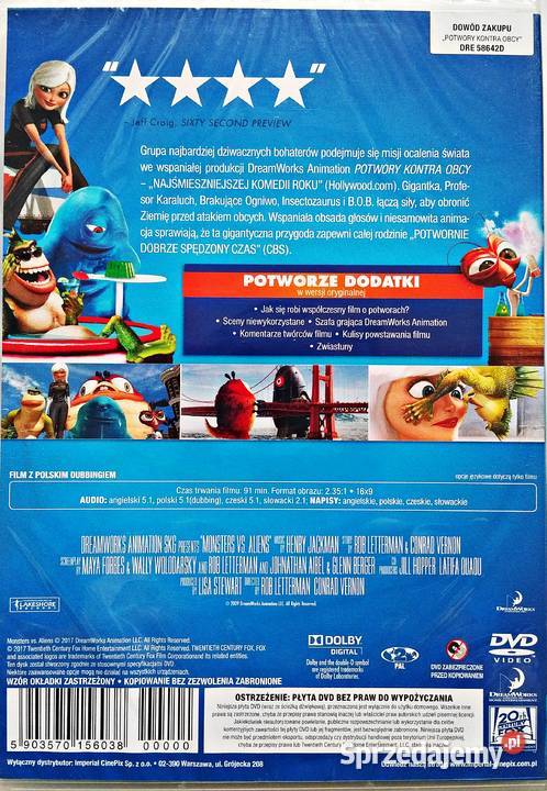 POTWORY KONTRA OBCY NOWA EDYCJA Kultura i Rozrywka Kalisz