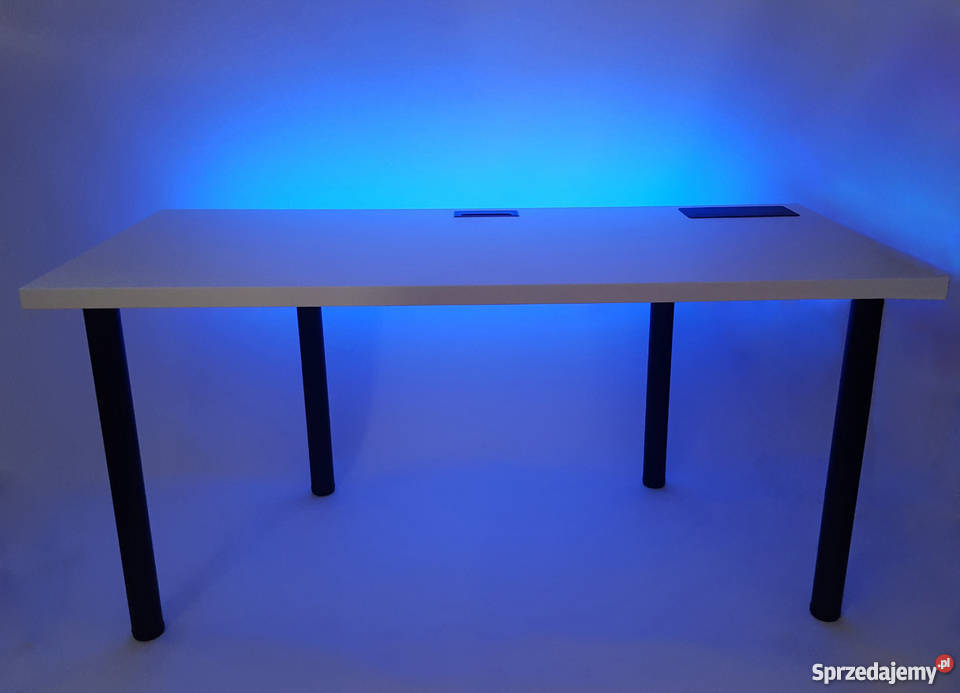 BIURKO KOMPUTEROWE BIAŁE 160X80 DUŻE PRODUCENT 73cm Wiśniowa