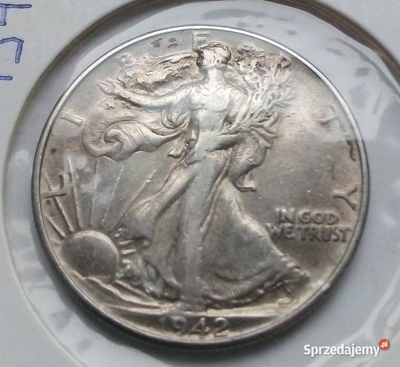 USAHALF DOLLAR1942 rSREBRO 90 10 MIEDZ Legionowo