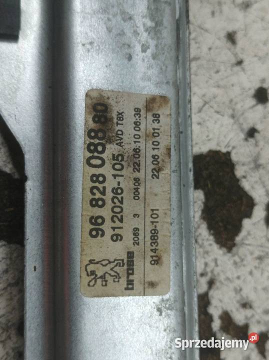 MECHANIZM SZYBY PRAWY PRZÓD 9682808880 Peugeot sprzedam