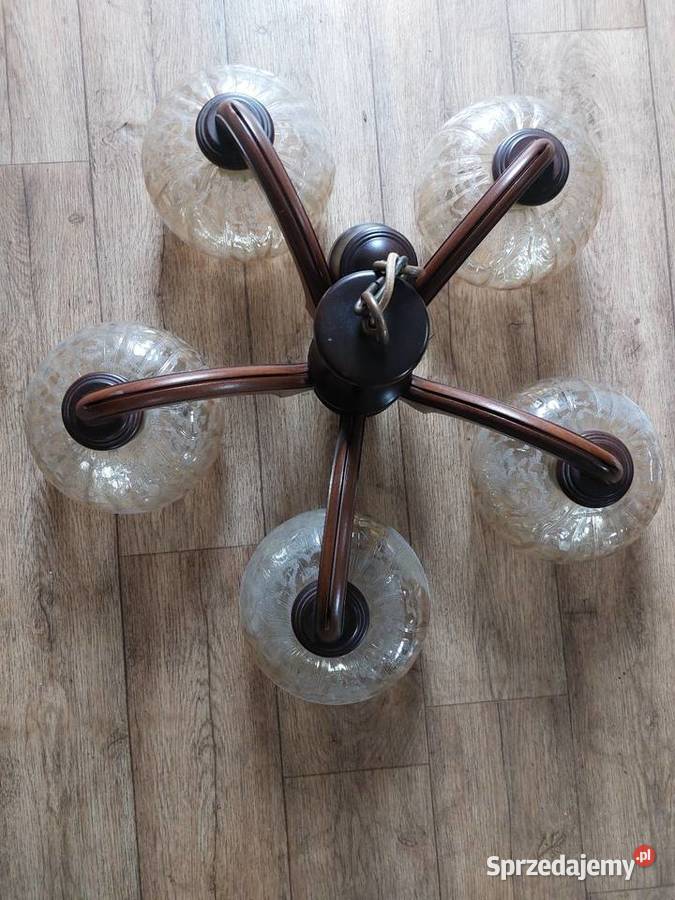 Żyrandol PRL vintage