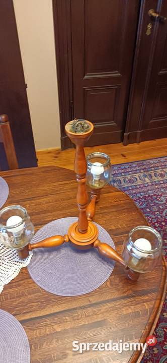 Lampa wisząca drewniana 3 ramiona Wrocław