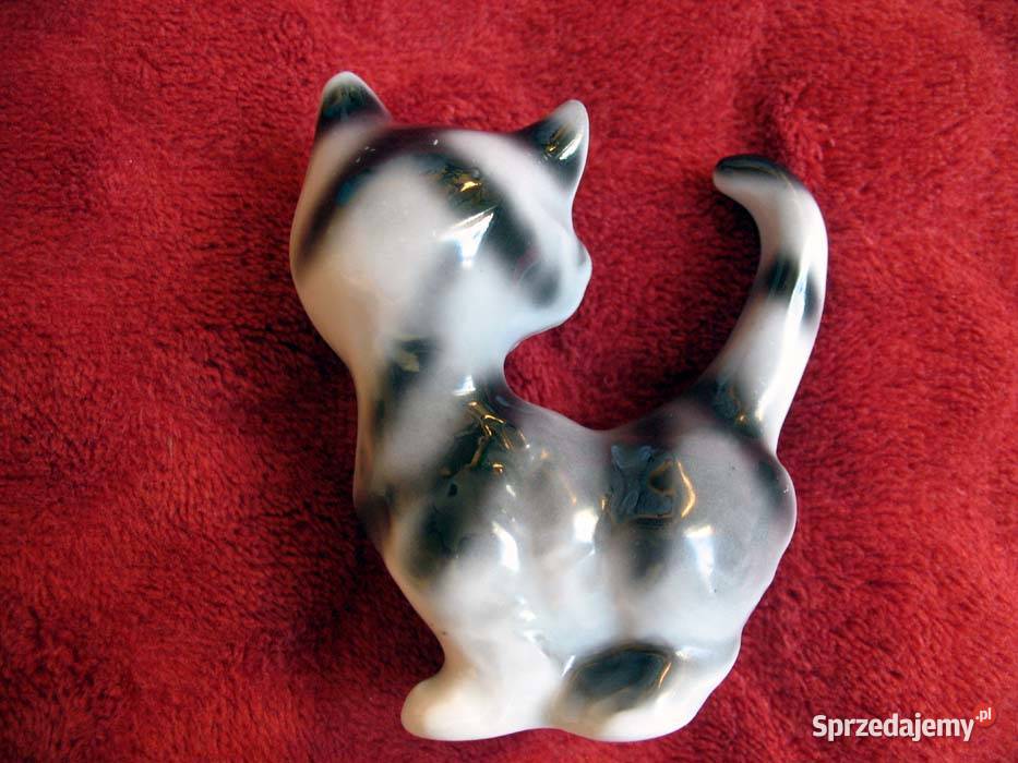 Kot szary kocur Figura GOEBEL 1246 porcelana 8 x mazowieckie Siedlce
