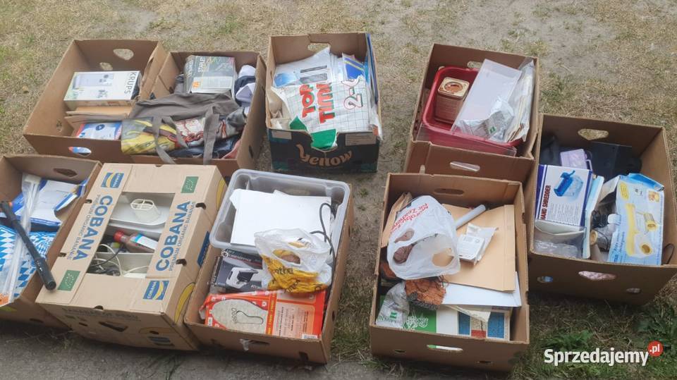 Kartony mix różności starocie itp Cudnów
