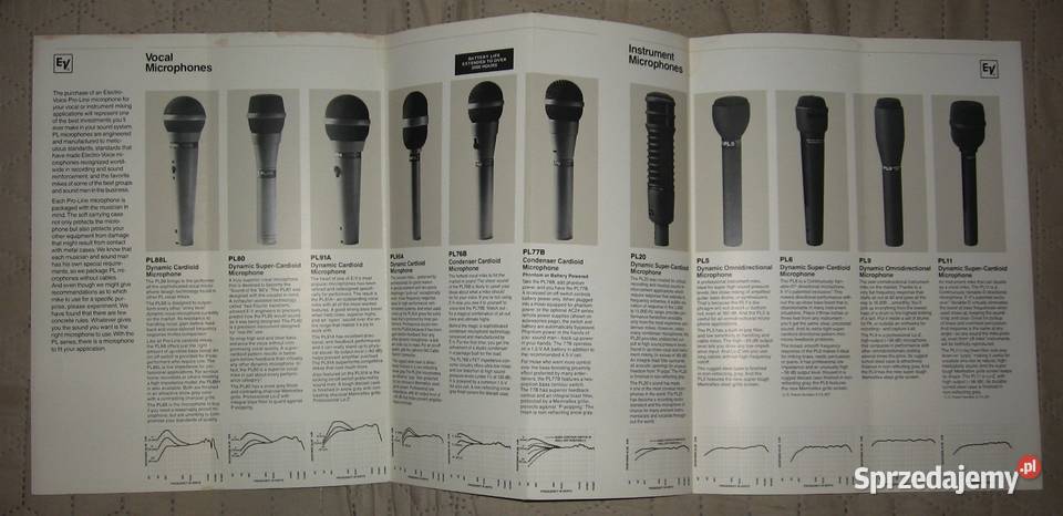 ElectroVoice brochures catalogs lot katalogi pomorskie