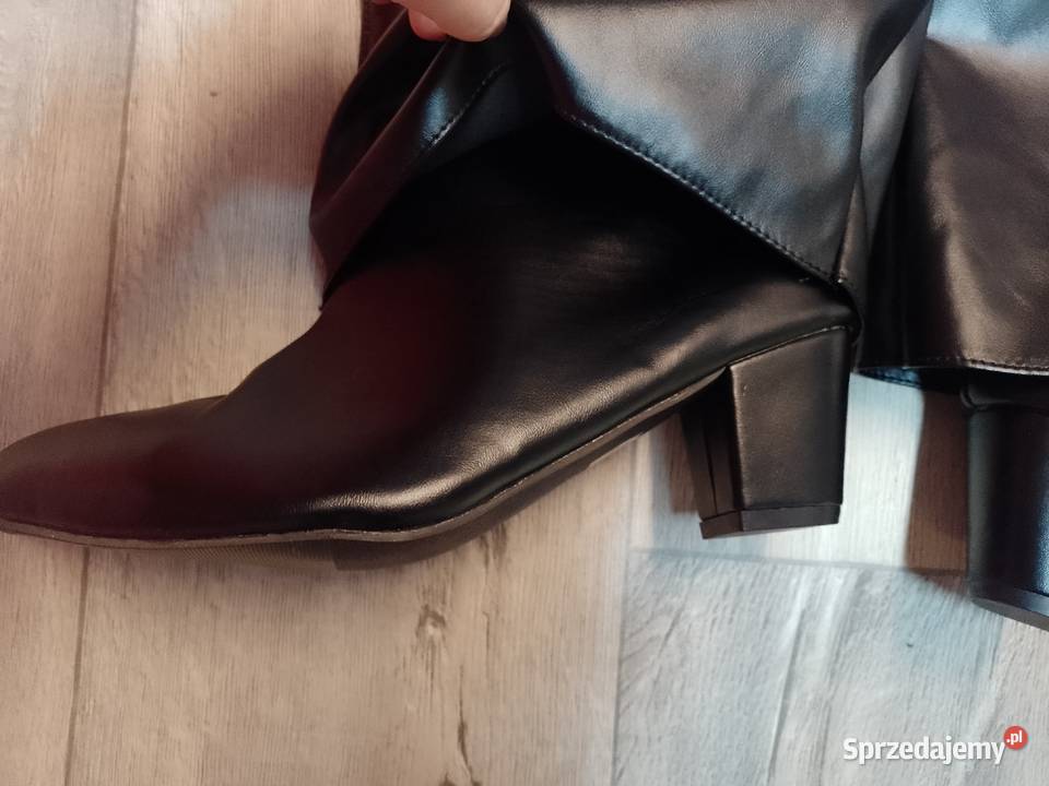 43 Czarne zdobione Kozaki kowbojki wieczorowe Kraków sprzedam