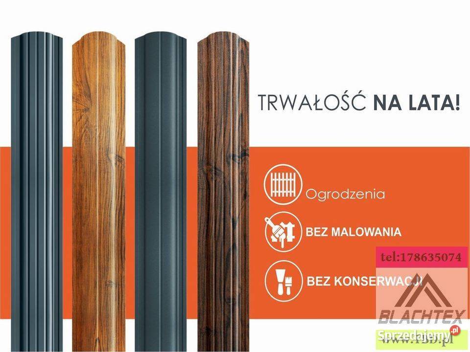 SZTACHETY METALOWE Ogrodzenie Panelowe Sztachety Ogrodzenia i bramy Pilzno