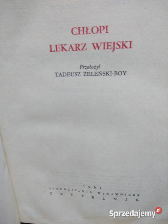 Komedia ludzka Balzac stare książki outlet Warszawa