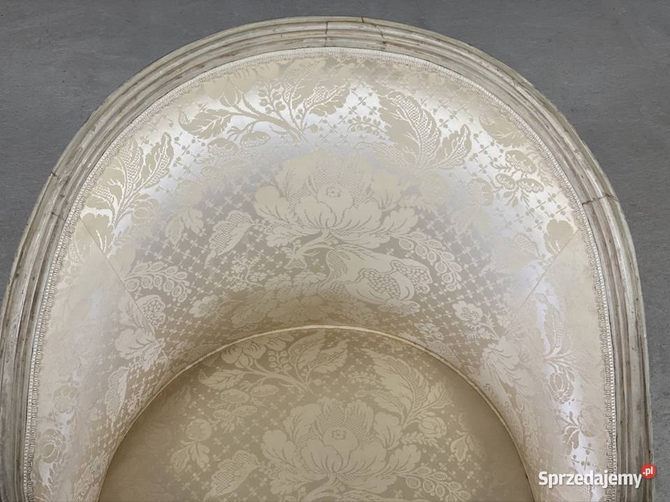 Fotel Ludwik XVI francuski tapicerowany styl Budno