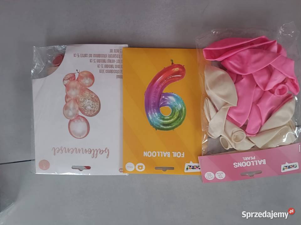 Zestaw urodzinowy srebrno różowy 9