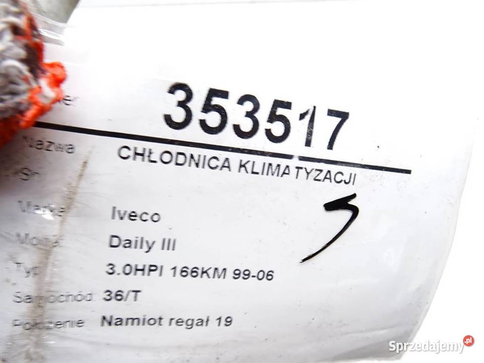 CHŁODNICA KLIMATYZACJI IVECO DAILY III 30 166