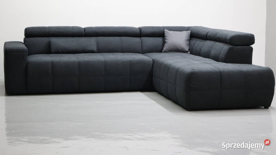 TRD Narożnik grafitowy kolor regulowane zagłowki 225cm wielkopolskie Poznań