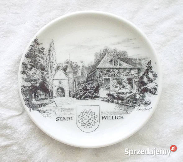 mały talerzyk Stadt Willich retro talerzyk Gdańsk