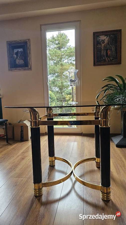Stół z krzesłami w stylu Glamour śląskie Katowice sprzedam