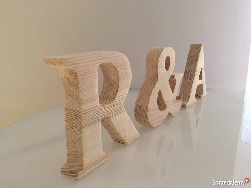 Dekoracje ozdoby napisy ze sklejki i drewna Wieluń