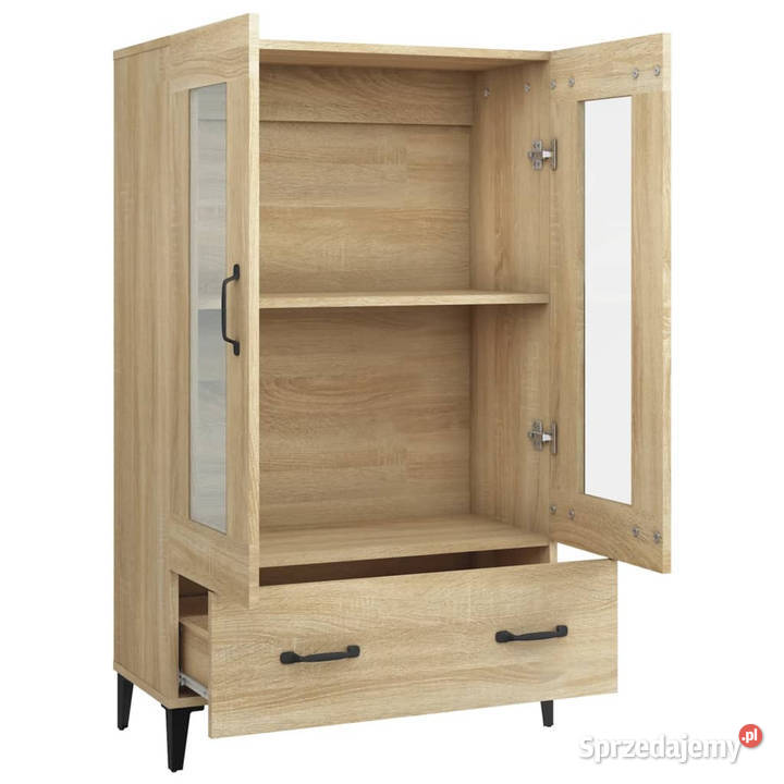 Wysoka szafka dąb sonoma 70x31x115 materiał Warszawa