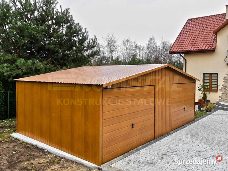 Biały Garaż Blaszany 5x6 Garaż Blaszane Blaszak opolskie Nysa