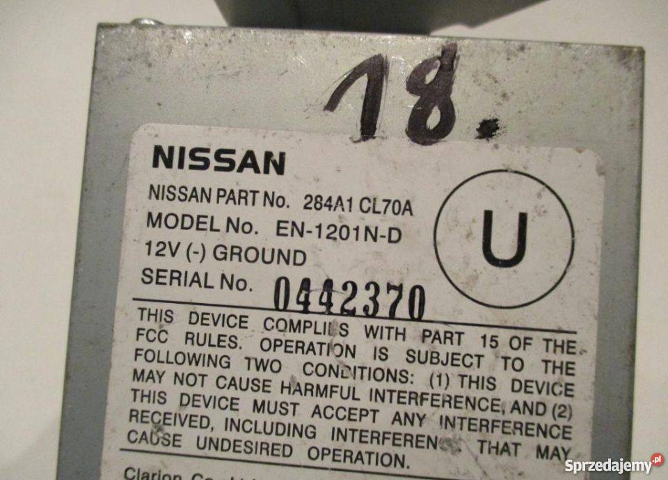 MODUŁ STEROWNIK KAMERY INFINITI FX35 LIFT osobowe Nowy Tomyśl